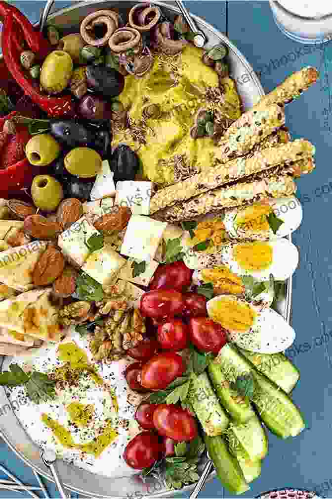 A Colourful Spread Of Meze, Small Dishes Served As Appetizers Or Snacks In Greece. Flavours Of Greece Rosemary Barron