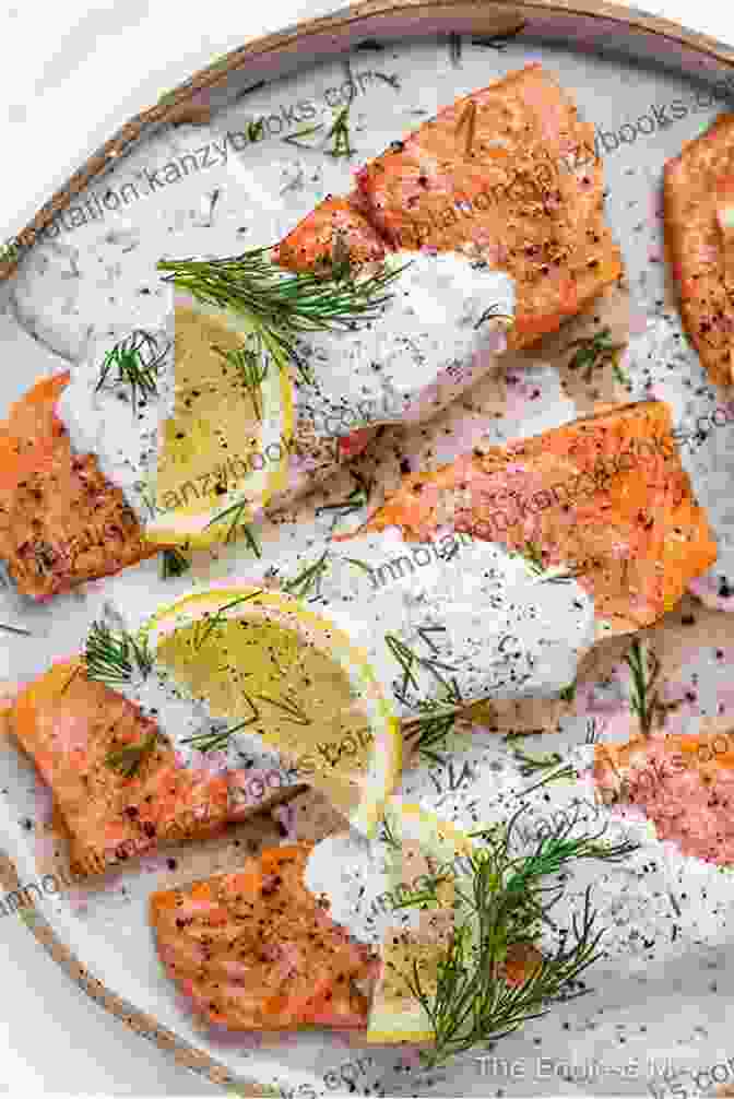 British Columbia Salmon With Roasted Vegetables And Lemon Dill Sauce Traditional Canadian Foods: Insanely Good Recipes: Canadian Recipes Main Courses