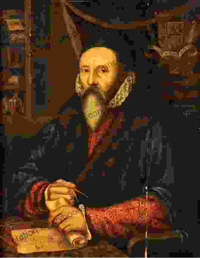 Portrait Of Dr John Dee, A Renaissance Scholar And Occultist, Holding A Compass The Enochian Evocation Of Dr John Dee