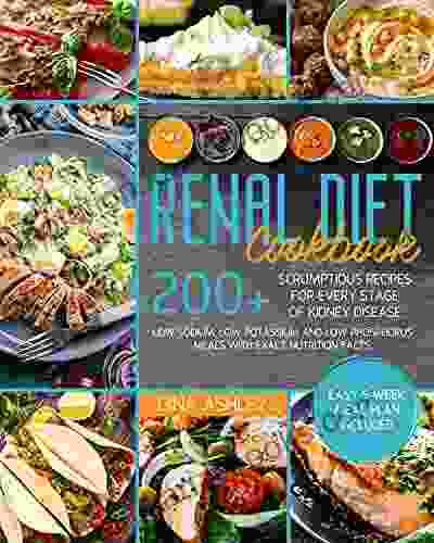 Renal Diet Cookbook: 200+ Scrumptious Recipes For Every Stage Of Kidney Disease Low Sodium Low Potassium And Low Phosphorus Meals With Exact Nutrition Facts Easy 5 Week Meal Plan Included